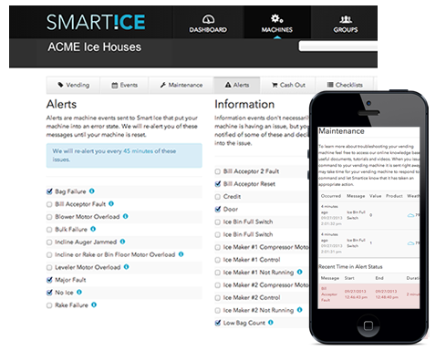 Smartice alerts